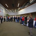 Pierce Library ribbon cutting