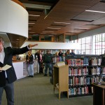 Pierce Library ribbon cutting