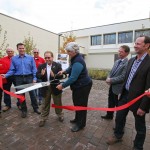 Zabel Hall ribbon cutting