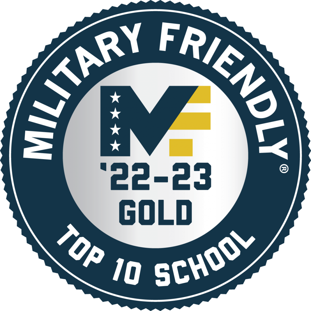 Military Friendly 2022-2023 Gold top ten school