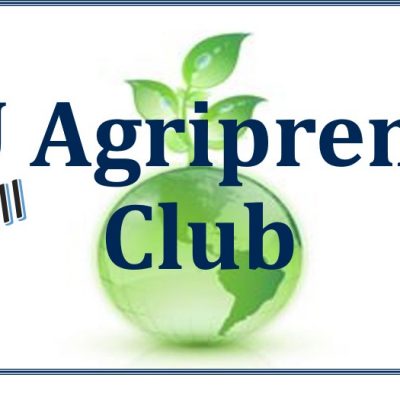 Green earth growing a plant with EOU Agripreneur Club across the front