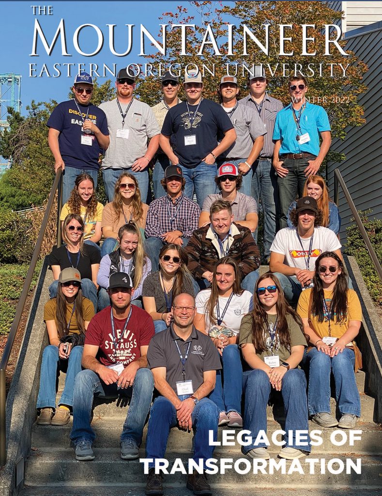 Cover image of Fall 2023 EOU Mountaineer Magazine