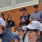 Alumni take in the game at Community Stadium