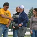 Coach Ben Welch & members of the 1997 Women's Cross Country Team
