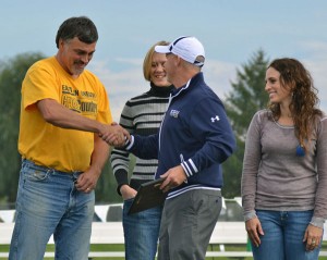 Coach Ben Welch & members of the 1997 Women's Cross Country Team