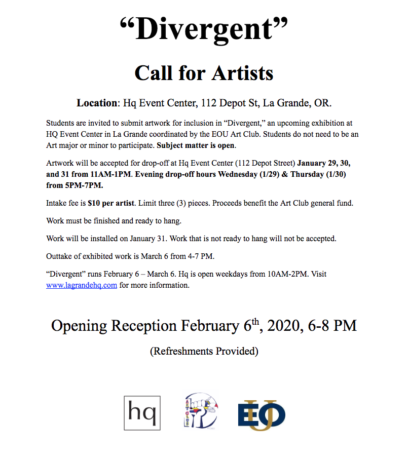 Divergent Call for Artists 2019