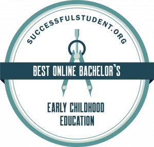 Graphic of EOU Award Succesfulstudent.org Best online bachelor's in Early Childhood Education