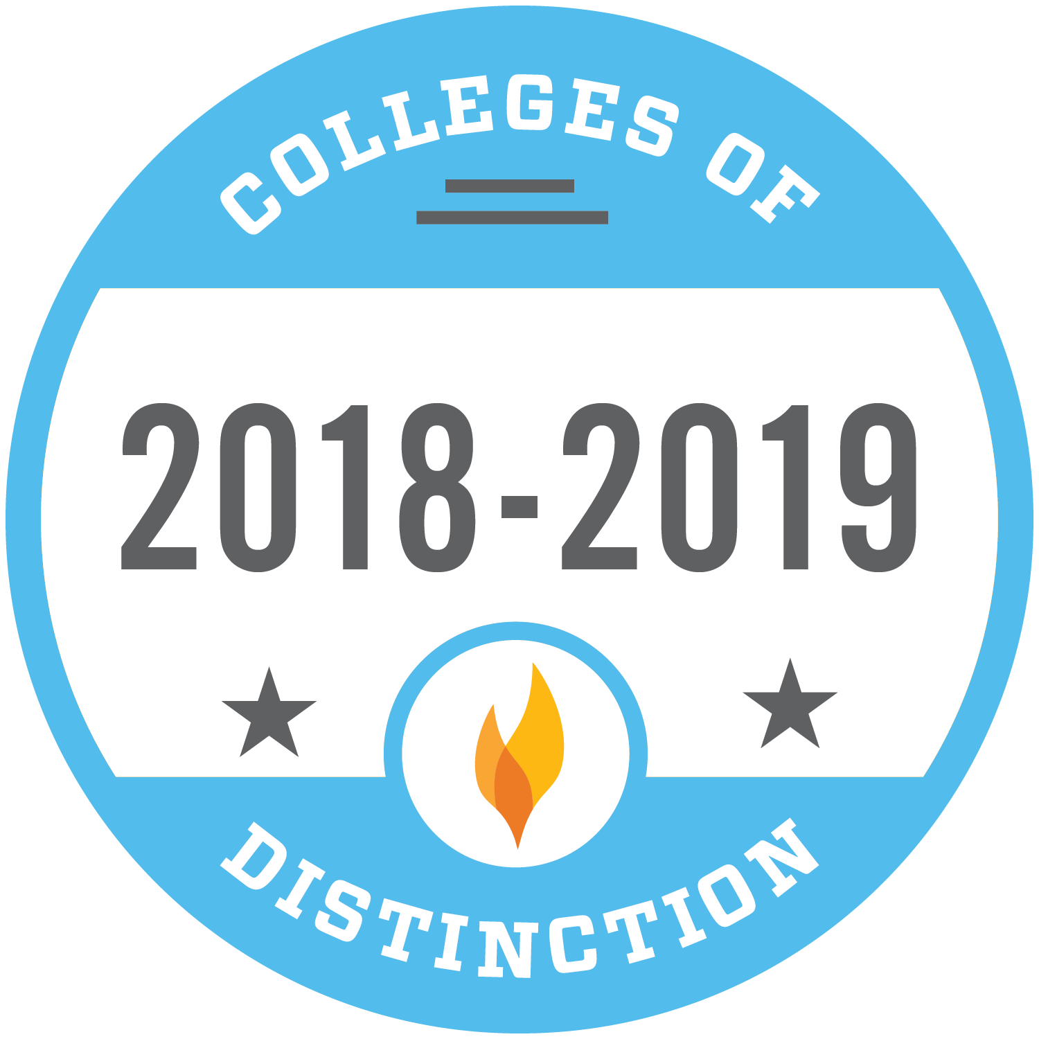 College of Distinction 2019 badge