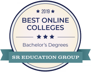 Graphic of EOU Award 2019 Best online colleges, Bachelor's degrees