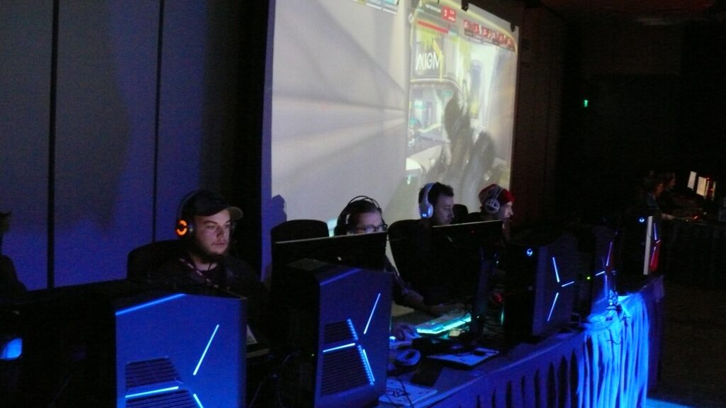 EOU Esports Team Participating at an event