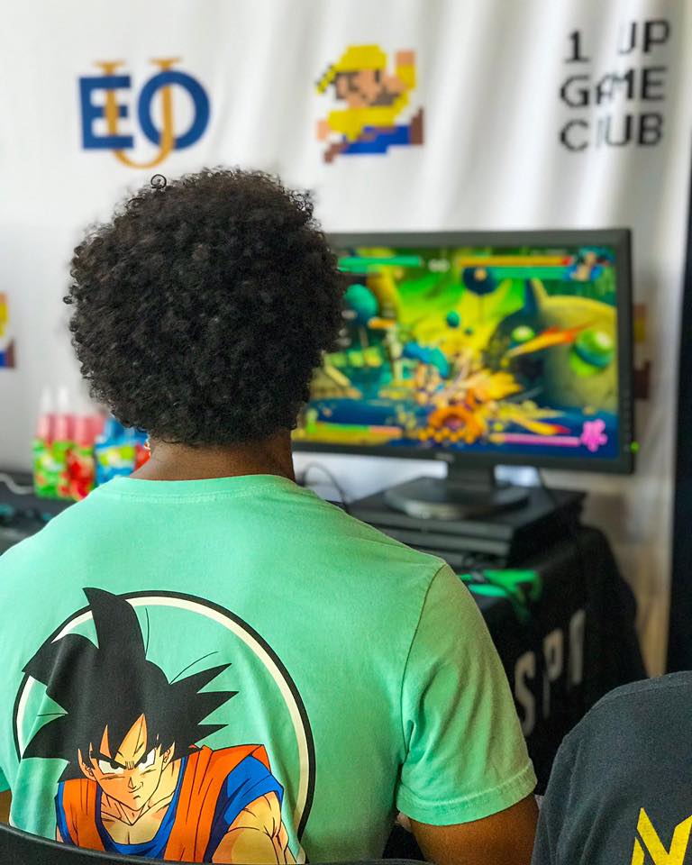 EOU Esports Team Coach Davon at EOU 1up Club Gathering