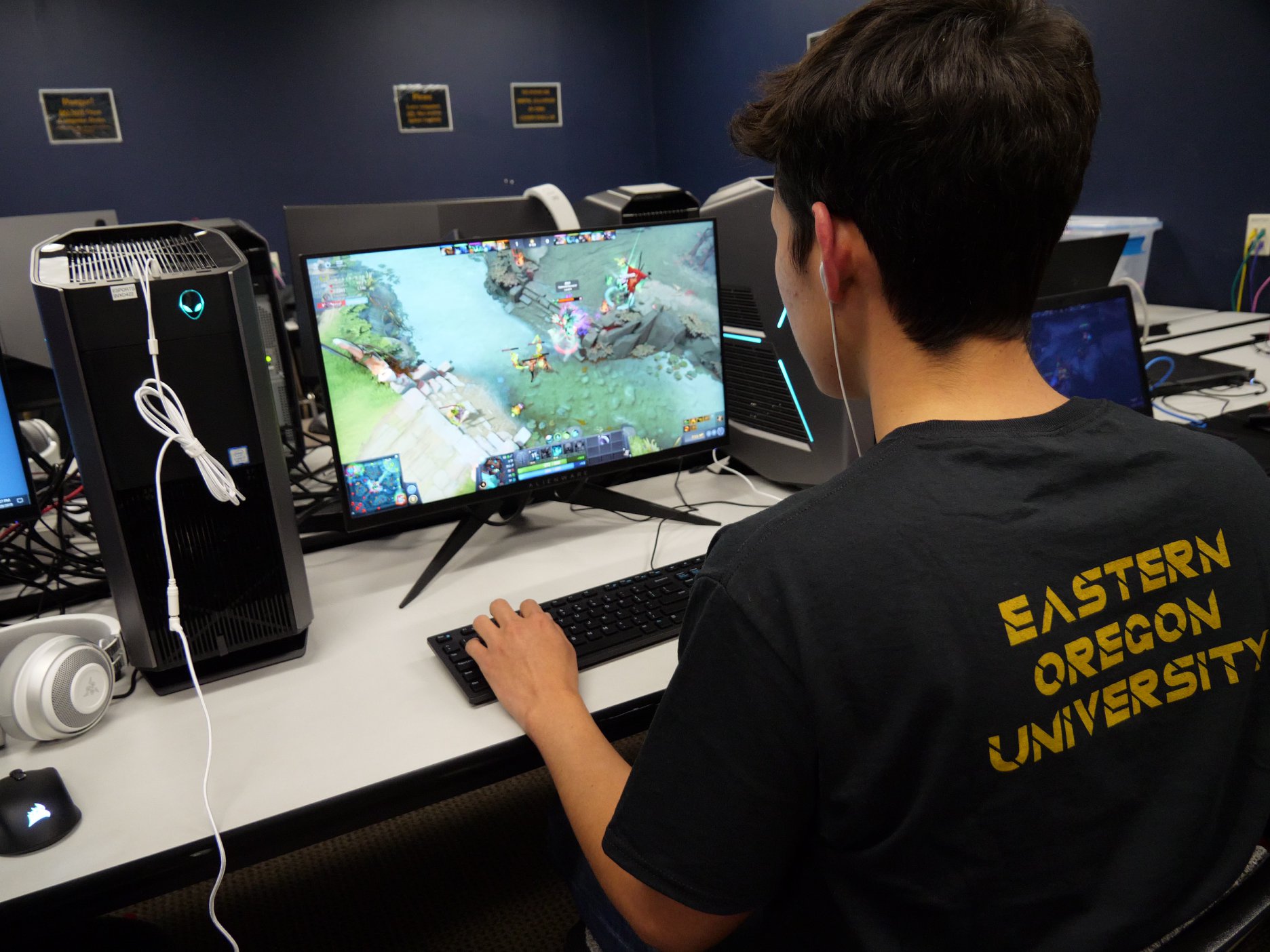 EOU Esports Player playing a Game