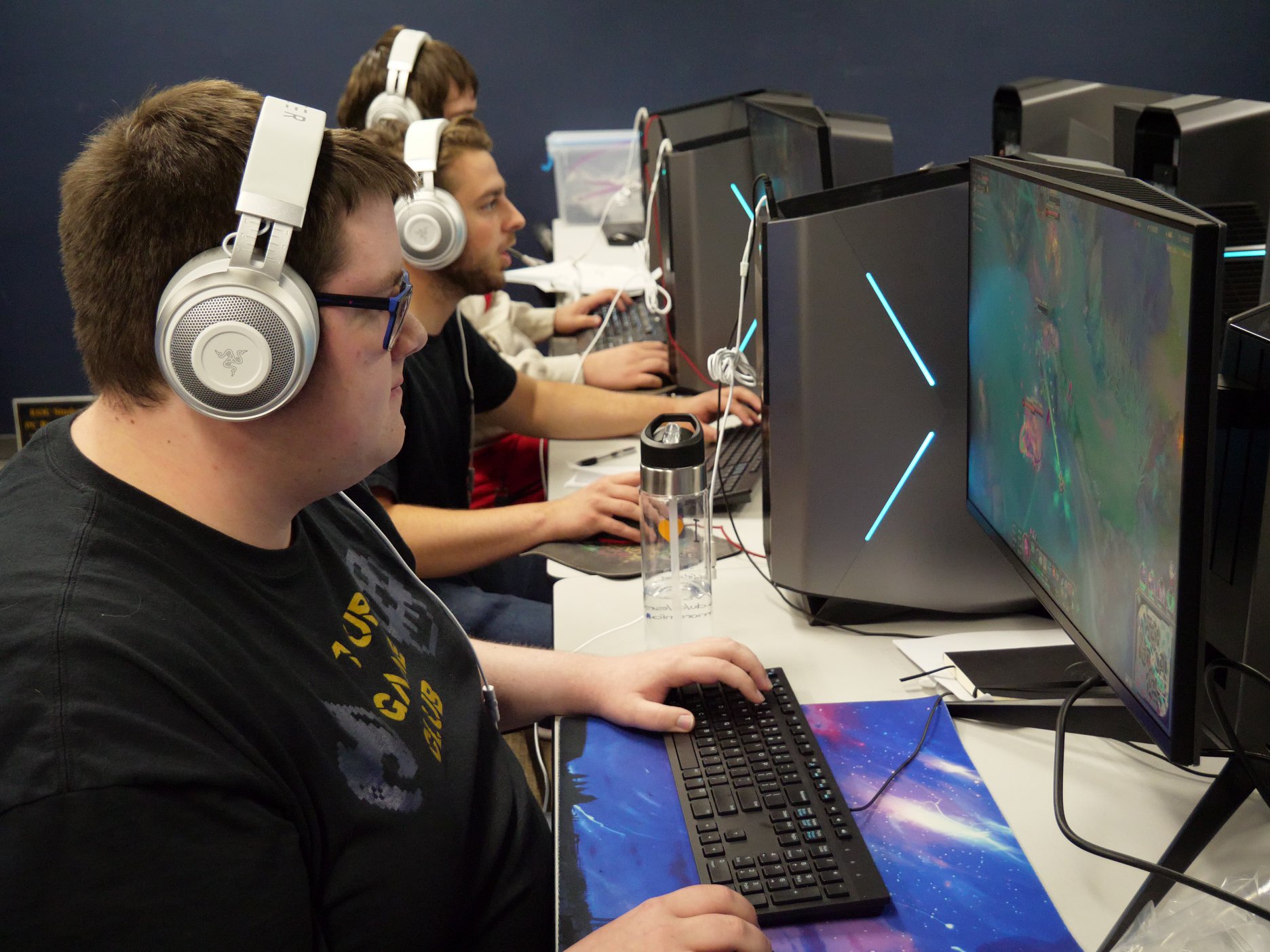 EOU Esports Students Practicing