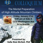 Kelly Rice-McNeil Mental Preparation of High Altitude Mountain Climbers poster