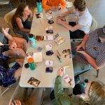 Students playing card games at CCSI 2021