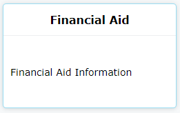 Financial Aid Button