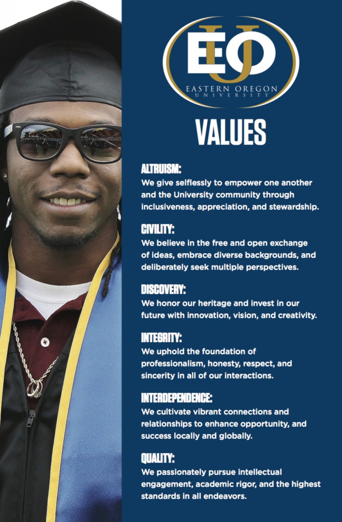 EOU values poster