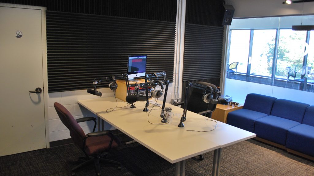 View of the studio interior