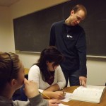 Working with a tutor in the Math Lab