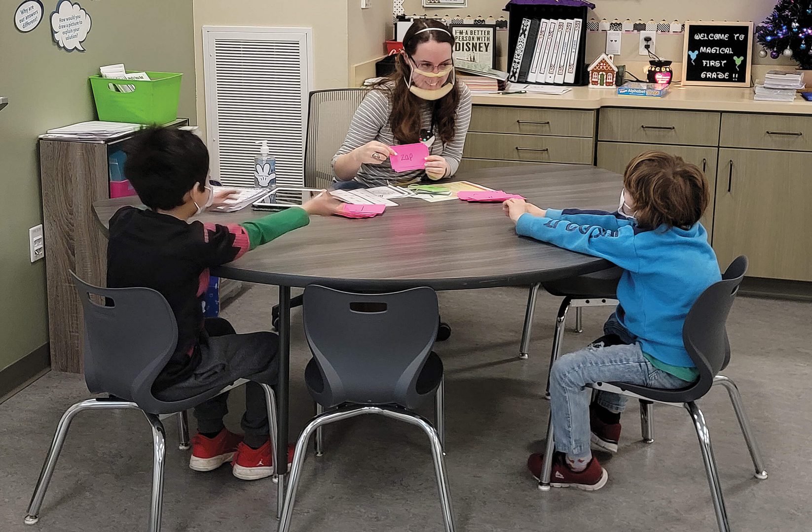 Students learning using "Science of Reading" techniques.