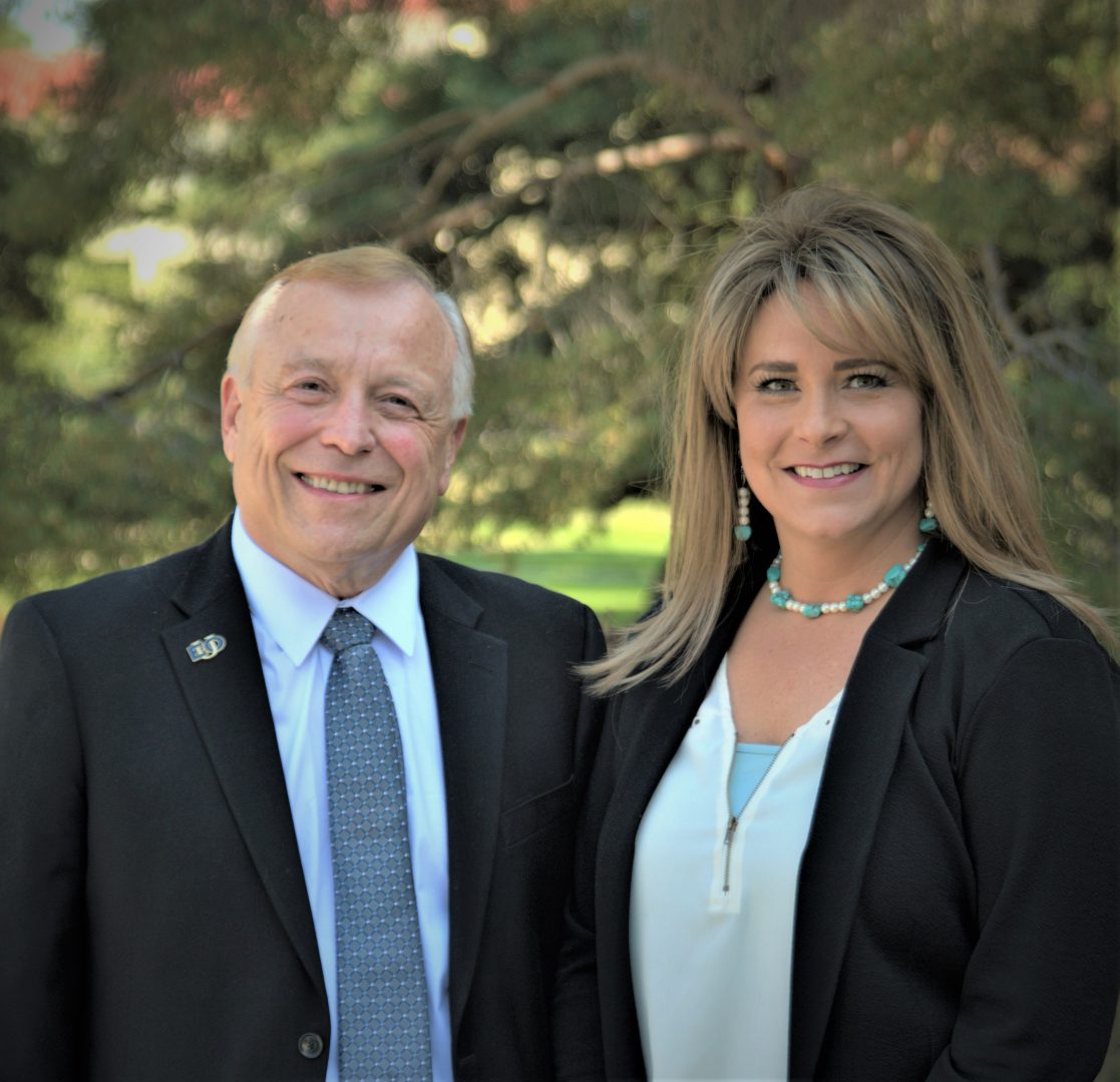 co-presidents Lara Moore and Richard Chaves