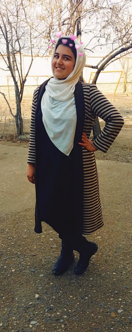 Mary Qazizada in Aghanistan. She traveled 7,000 miles to attend, reconnect with family and attend EOU in La Grande.