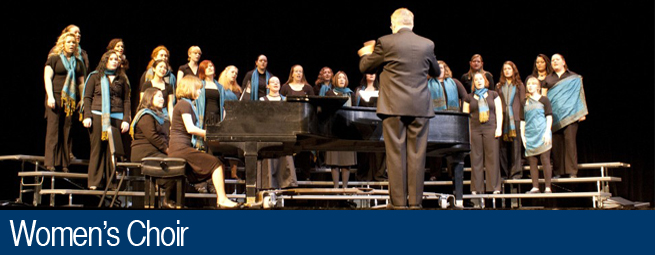 Women's Choir performing on stage