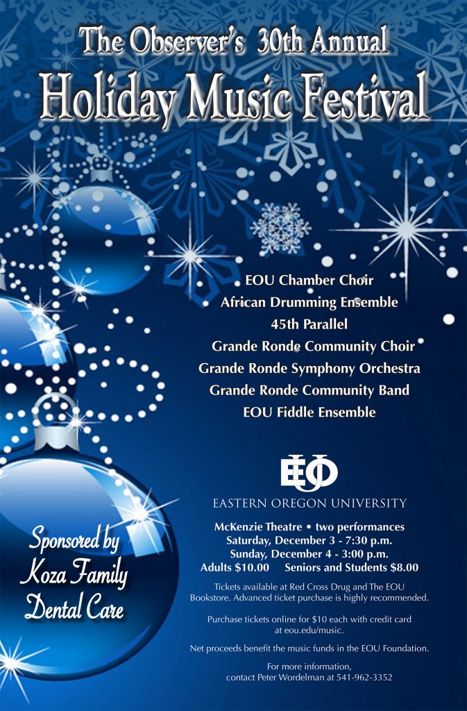 2022 holiday music festival at EOU