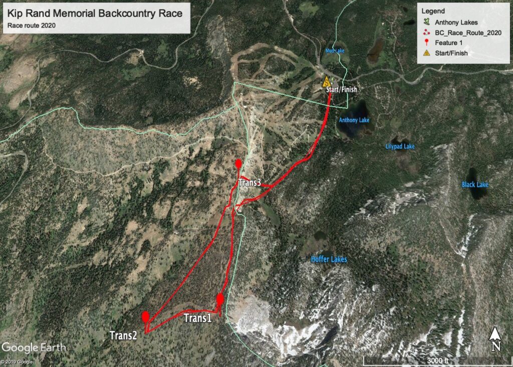 Kip Rand Memorial Backcountry Race Route 2020