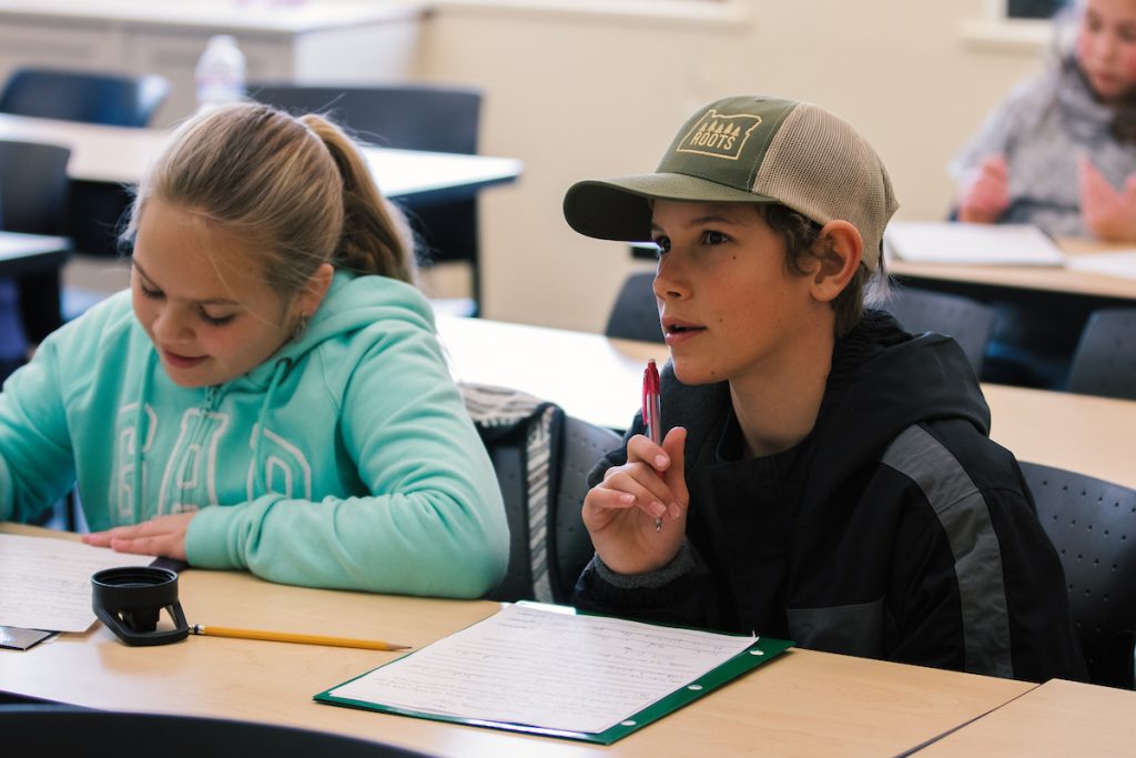 Students in class 