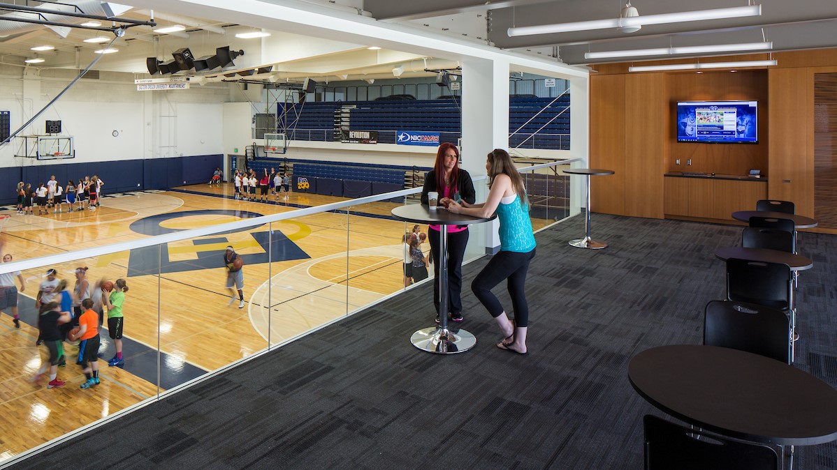 Quinn Gym basketball court