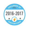 Graphic of EOU Award Colleges of Distinction 2016-2017