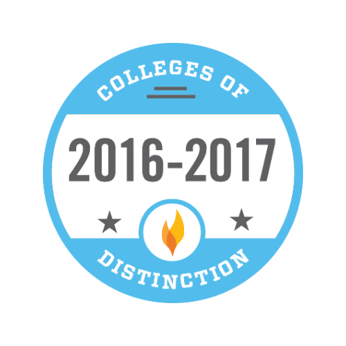 Graphic of EOU Award Colleges of Distinction 2016-2017