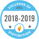 Graphic of EOU Award Colleges of distinction 2018-2019