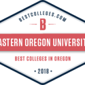 Graphic of EOU Award from Bestcolleges.com Best colleges in oregon 2018