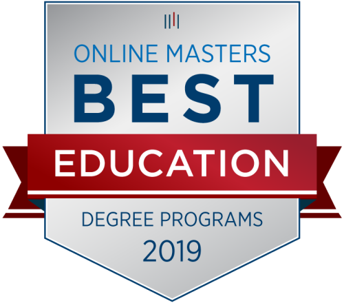 Graphic of EOU Award Online master's best education degree programs 2019
