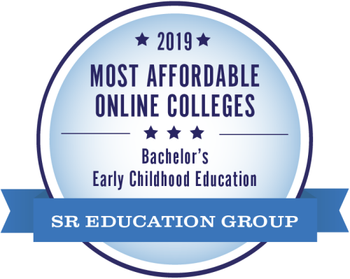 Graphic of EOU Award 2019 Most affordable online colleges bachelor's in early childhood education
