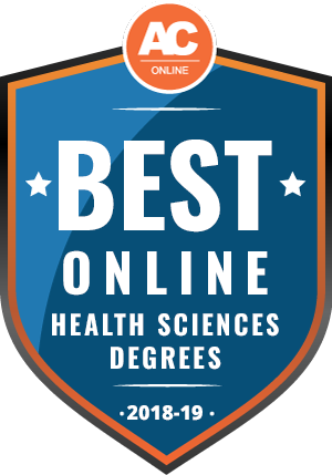 Graphic of EOU Award AC online best online Health Sciences degrees 2018-2019