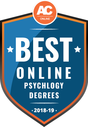 Graphic of EOU Award ac online best online psychology degrees 2018-2019