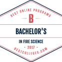 Graphic of EOU Award best online programs Bachelor's in fire science 2017