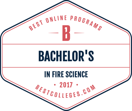 Graphic of EOU Award best online programs Bachelor's in fire science 2017