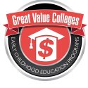 Graphic of EOU Award Great value colleges early childhood education programs