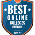 Graphic of EOU Award Best Online Colleges Oregon