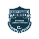 Graphic of EOU Trophy Badge Best Online Degrees Business Administration