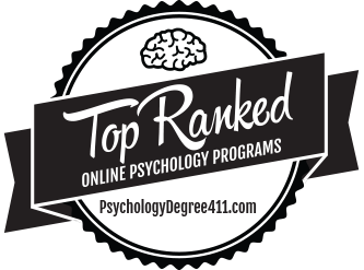 Graphic of EOU Trophy Badge Top Rated Online Psychology Programs