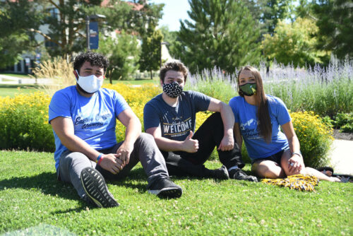 students in masks