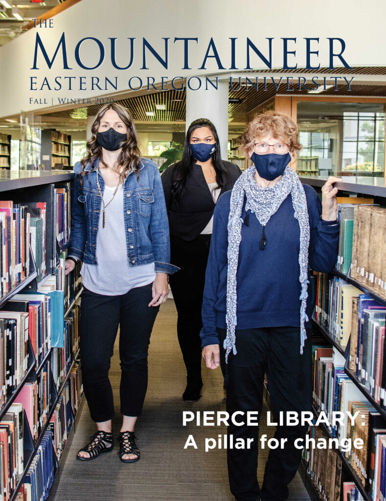 Cover for the EOU Mountaineer Magazine