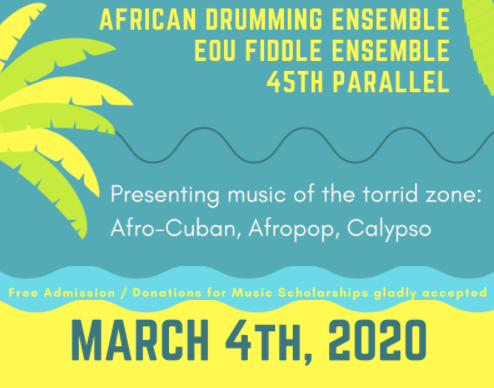 Student ensembles deliver Afropop hits, tropical tunes