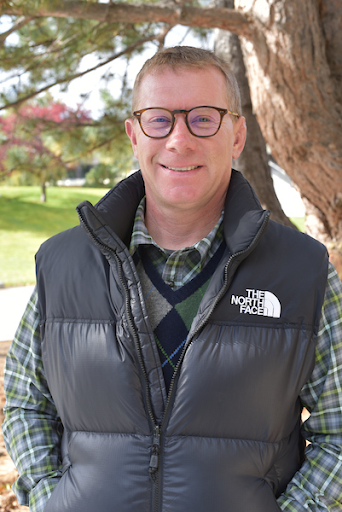 Dr. Matt Seimears on the EOU campus in La Grande, Oregon.