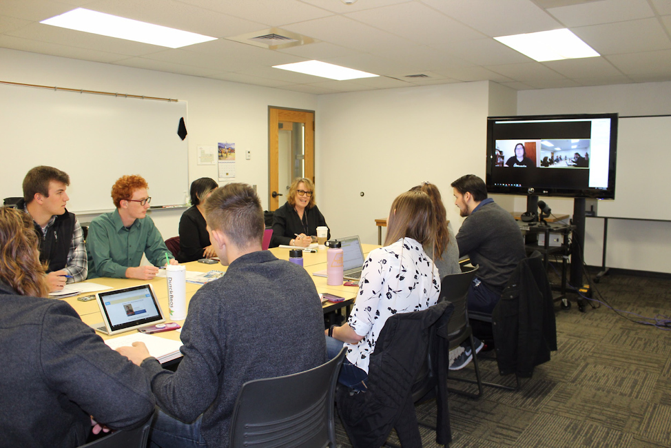 Students in the Agency Club meet to plan their current project